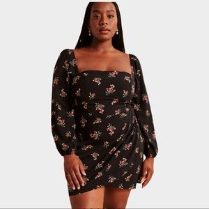 Draped Skirt Mini Dress 